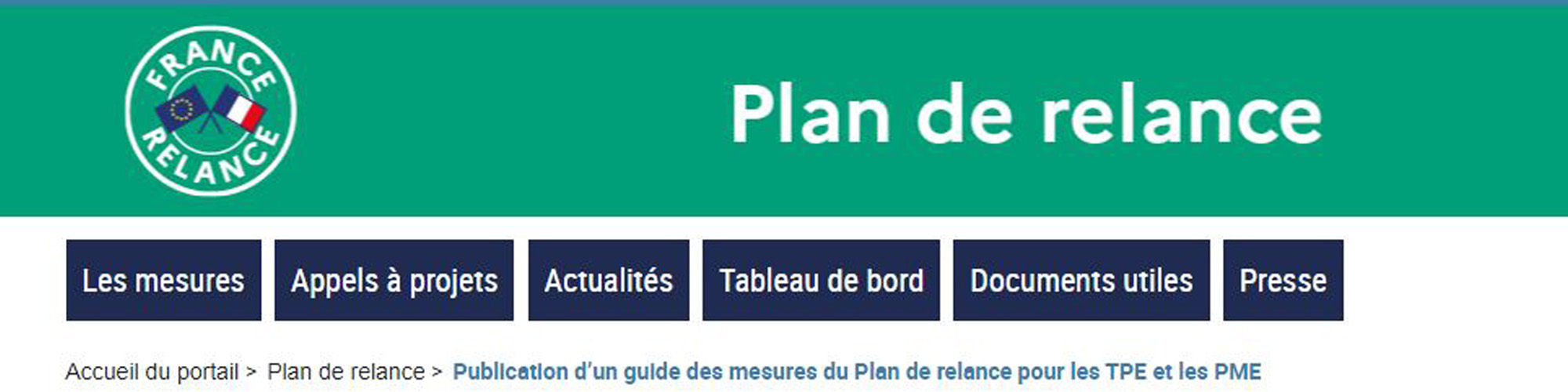 Plan de relance : Un guide des mesures pour les TPE et PME